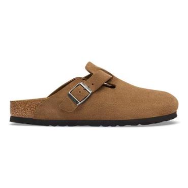 Birkenstock Boston Suede Leather - Dark Tea